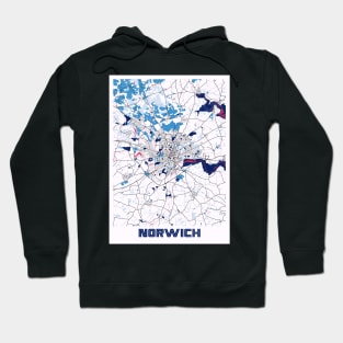 Norwich - United Kingdom MilkTea City Map Hoodie